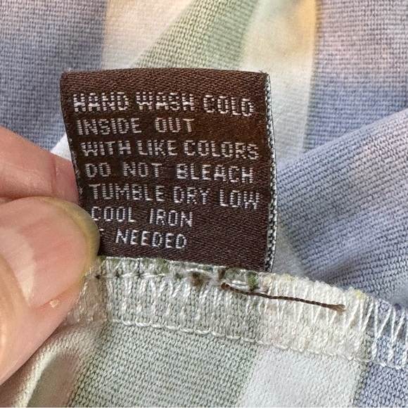 Womens J McLaughlin Size XL Green/Blue/Yellow Nylon/Spandex Printed LS Shirt Top - Picture 10 of 10